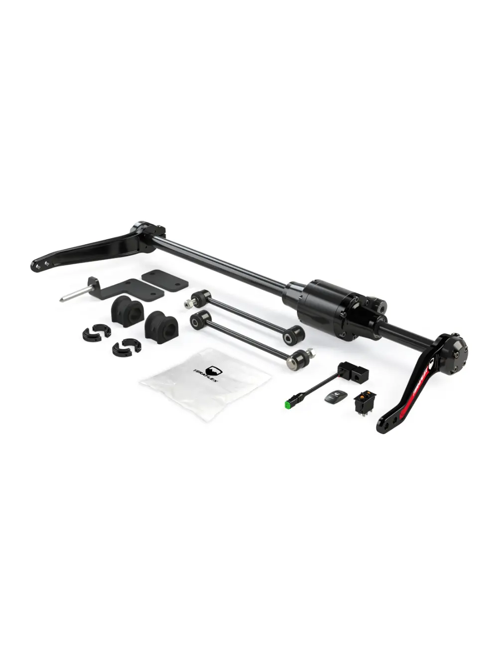 07-Up Wrangler Jk/Jt/Gladiator St Dual Rate Pneumatic Front Sway Bar - Non-Coilover Teraflex 1