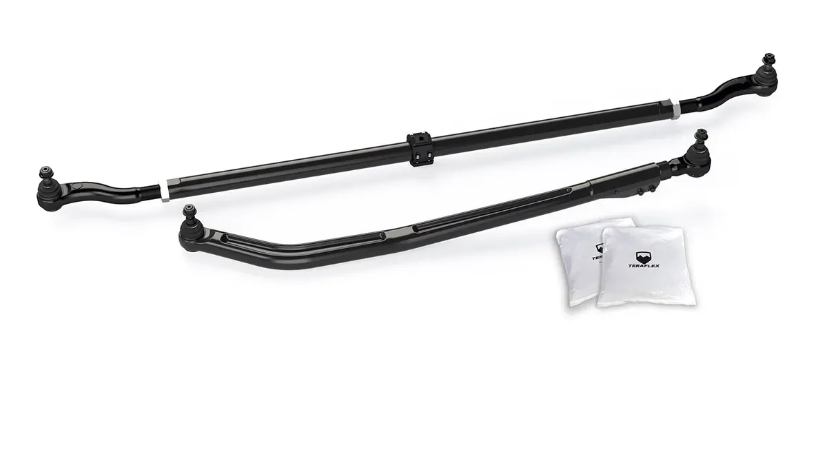 18-Up Wrangler Jt/Gladiator Hd Chromoly Tie Rod Kit & Hd Forged Drag Link Kit 2-6 Inch Lift Teraflex 1