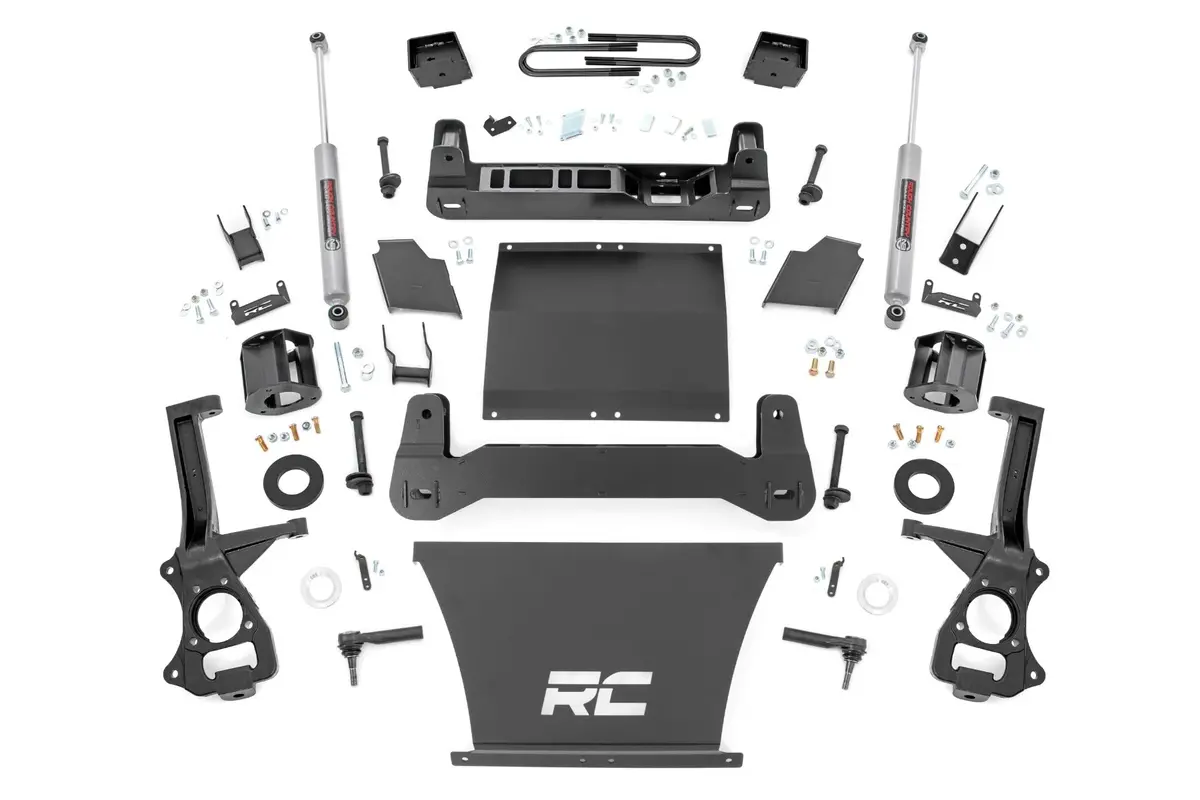 6 Inch Lift Kit - Mono Leaf Rear - N3 - Gmc Sierra 1500 2Wd/4Wd (2019-2024) 1