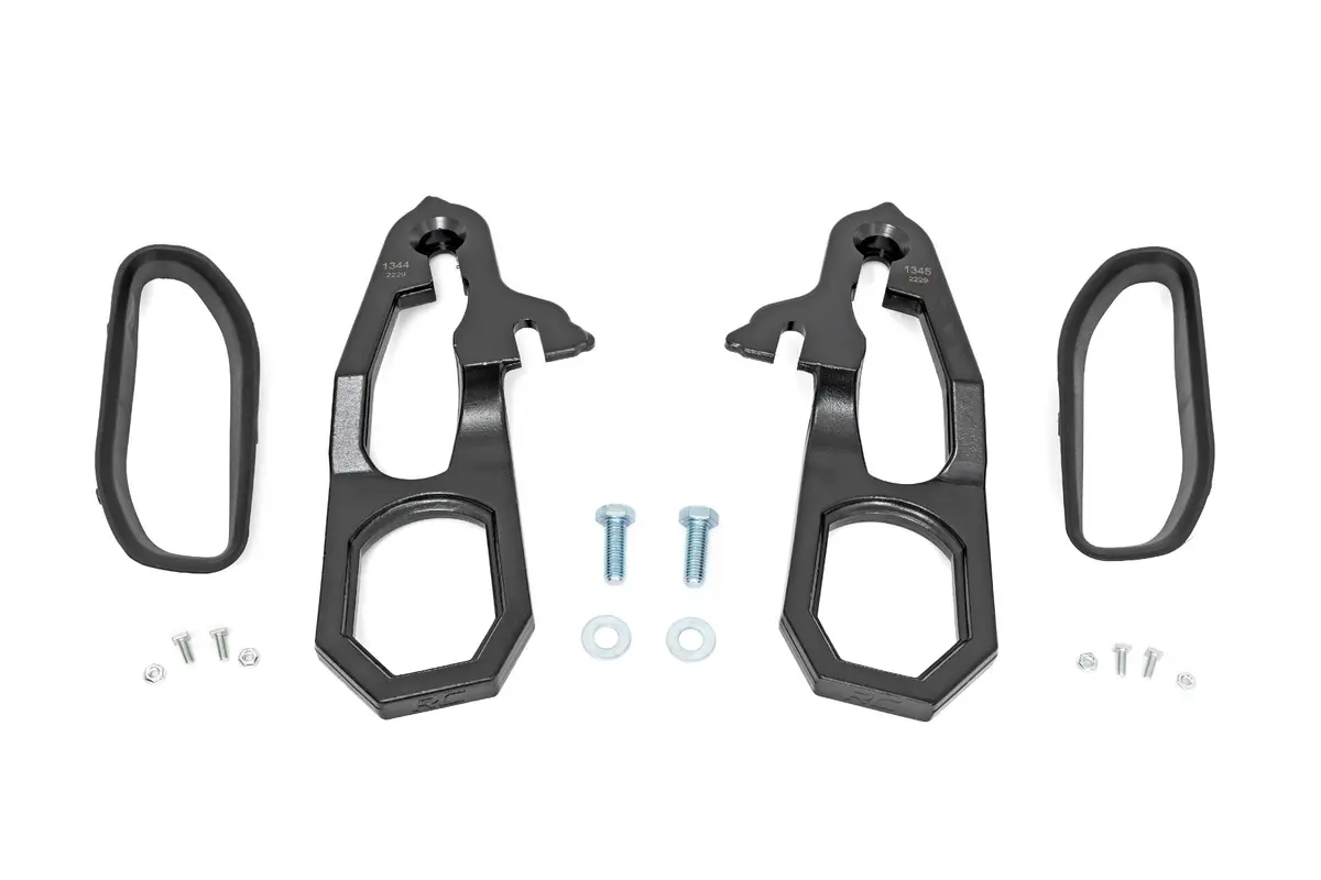 Rough Country Rs185 Tow Hook Brackets & Bezel Combo 1