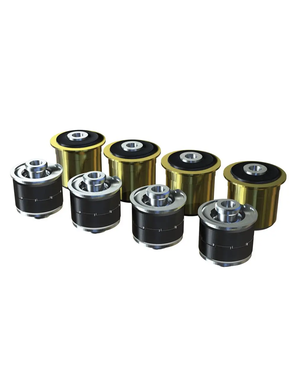 97-06 Jeep Wrangler Tj Joint Rebuild Kit 4 Lower Short/Long Arms Teraflex 1