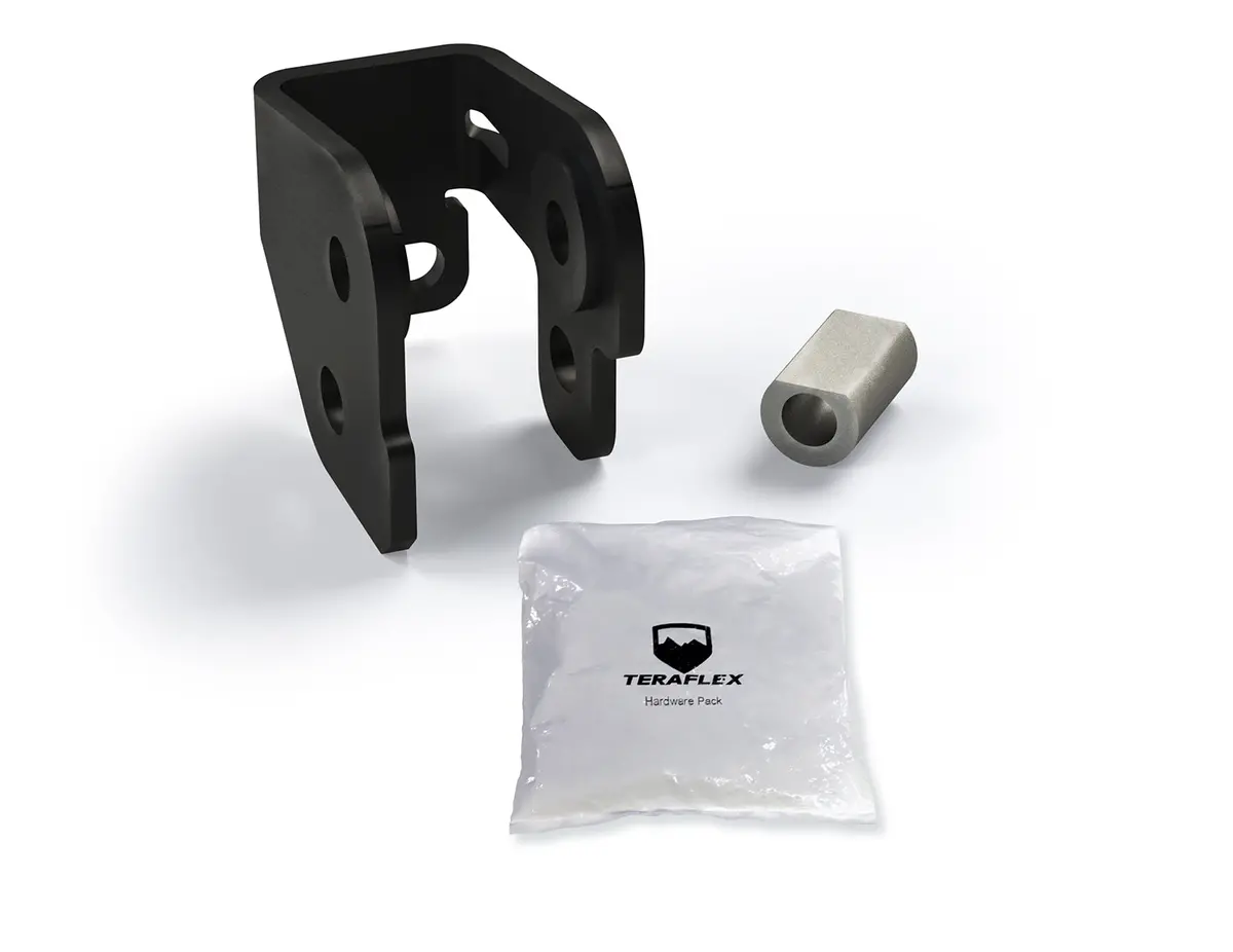 18-Up Wrangler Jt/Gladiator Track Bar Bracket Kit Front Lower 4.5 Inch Lift Teraflex 1