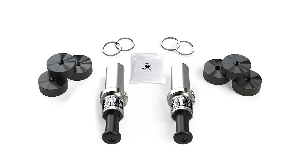 18-Up Wrangler Jt/Gladiator 3 Inch-Stroke Speedbump Bump Stop Kit Front 4.5 Inch Lift Teraflex 1