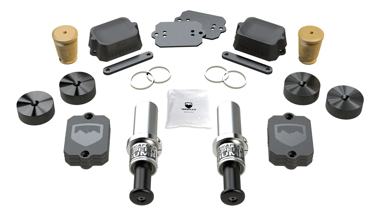 18-Up Wrangler Jl 2 Door2 Inch-Stroke Speedbump & Progressive Bump Stop Kit 2.5-3.5 Inch Lift Teraflex 1