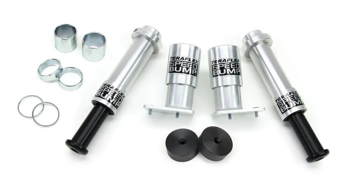 07-18 Wrangler Jk Speedbump Bump Stop Kit Front & Rear 4 Inch Lift Teraflex 1