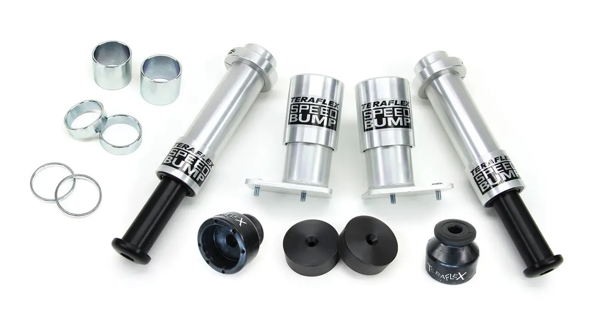 07-18 Wrangler Jk Speedbump Bump Stop Kit Front & Rear 6 Inch Lift Teraflex 1