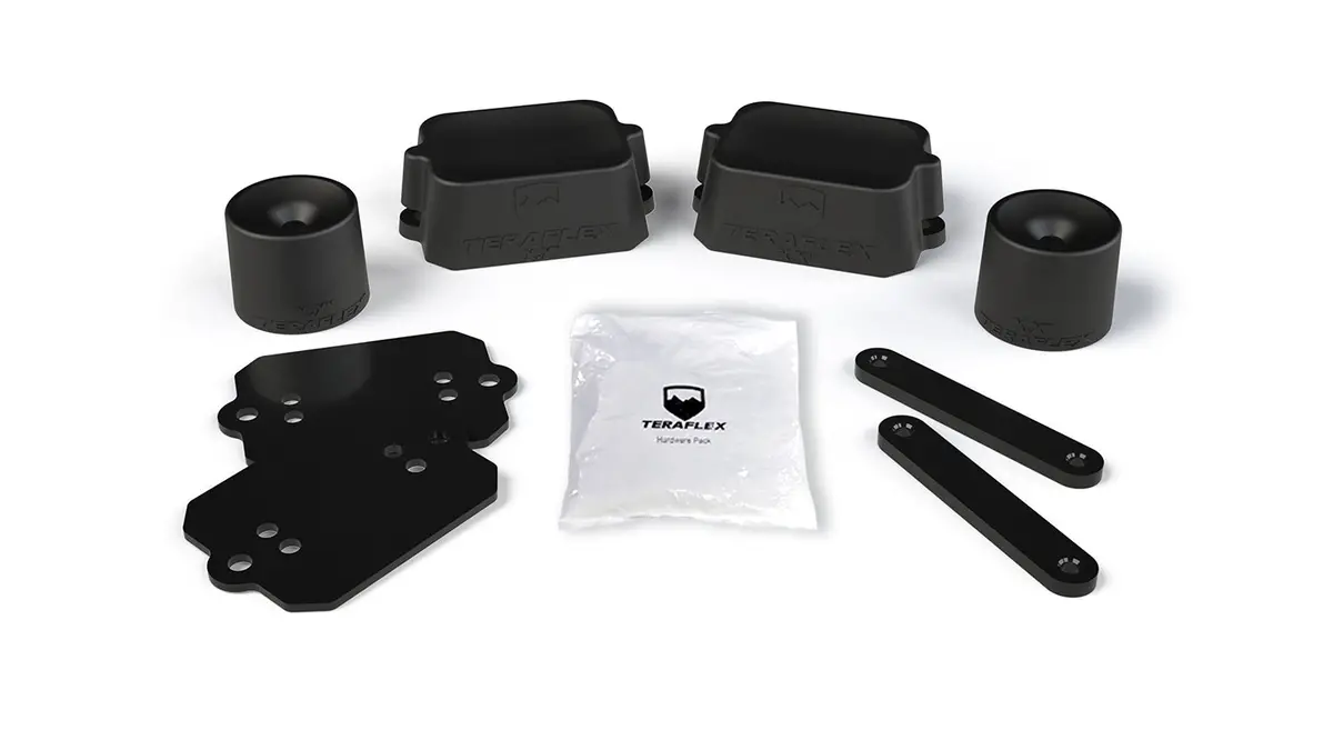 18-Up Wrangler Jl 2 Door2 Inch Bump Stop Strike Pad Extension Kit Front & Rear Teraflex 1