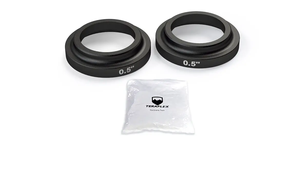 20-Up Jeep Gladiator 0.5 Inch Bump Stop Strike Pad Shim Kit Rear Upper Teraflex 1