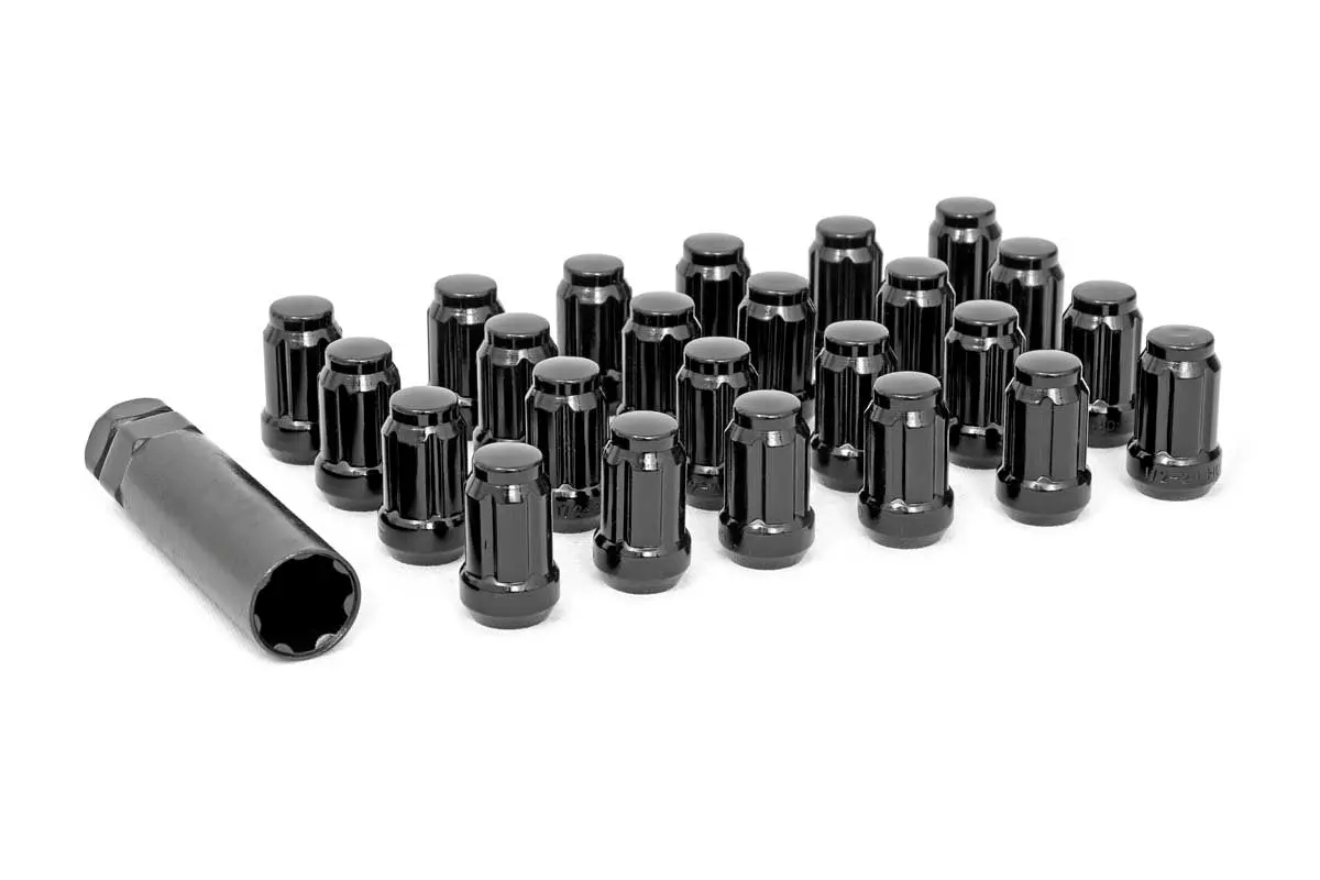 1/2 X 20 Lug Nut Set Of 24 - Black 1