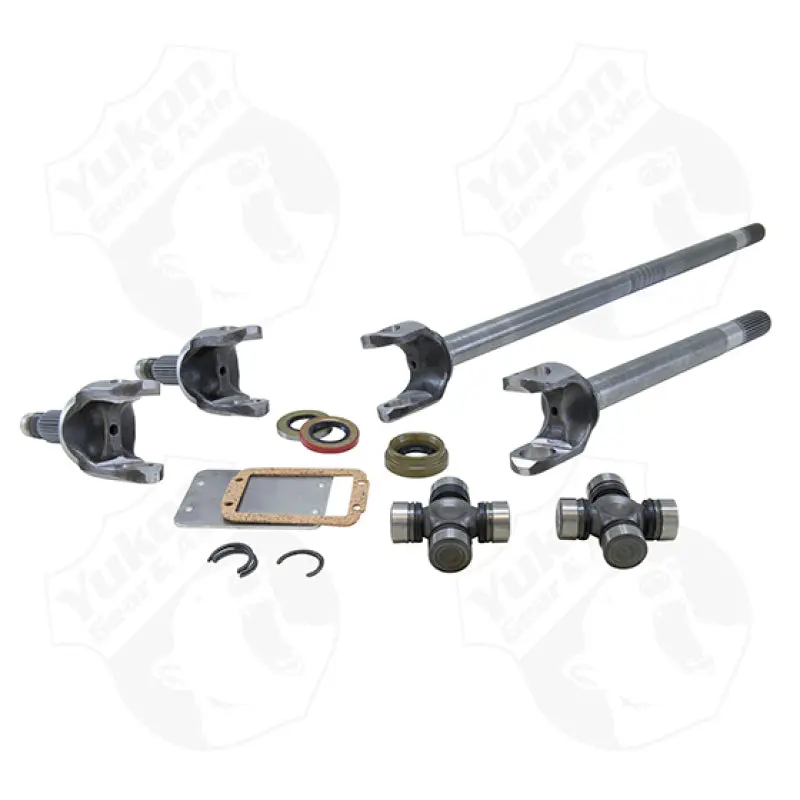 Yukon Gear Front 4340 Chrome-Moly Replacement Axle Kit For Dana 30 (84-01 Xj / 97+ Tj / 87+ Yj 1