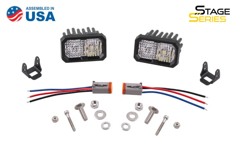 Diode Dynamics Stage Series 2 In Led Pod Pro - White Combo Standard Wbl (Pair) 1