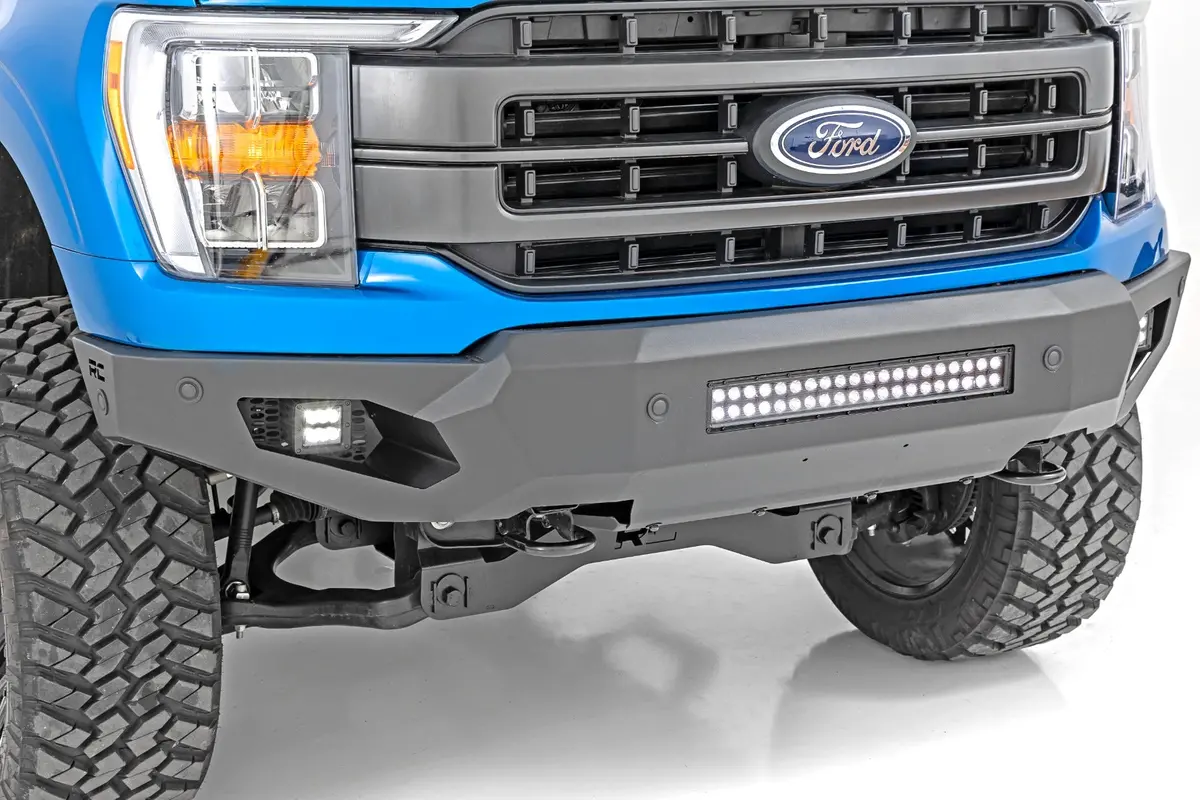 High Clearance Front Bumper - Led Lights & Skid Plate - Ford F-150 (21-24) 1