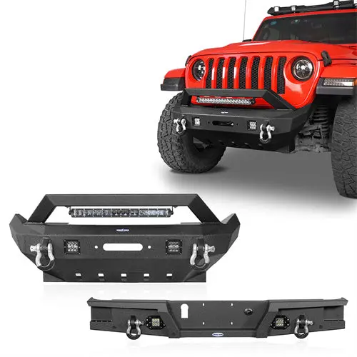 Jeep Gladiator 20-26 Jt Front & Rear Bumper Rock Crawler Stubby - Hookeroad 1
