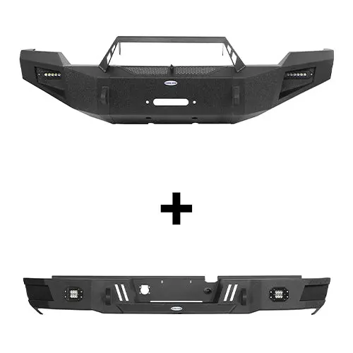 2003-2005 Dodge Ram 2500 Front Bumper & Rear Bumper W/Winch Plate (Excluding Diesel Models) - Hooke Road 1