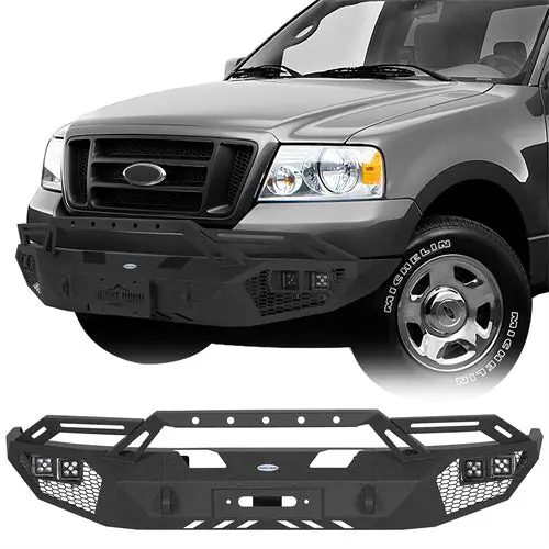 2004-2008 Ford F-150 Steel Front Bumper W/ Winch Plate - Hooke Road 1