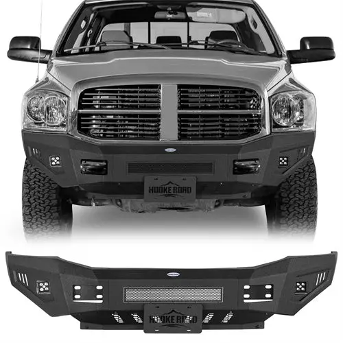 2006-2009 Dodge Ram 2500 3500 Front Bumper W/ Skid Plate - Hooke Road 1
