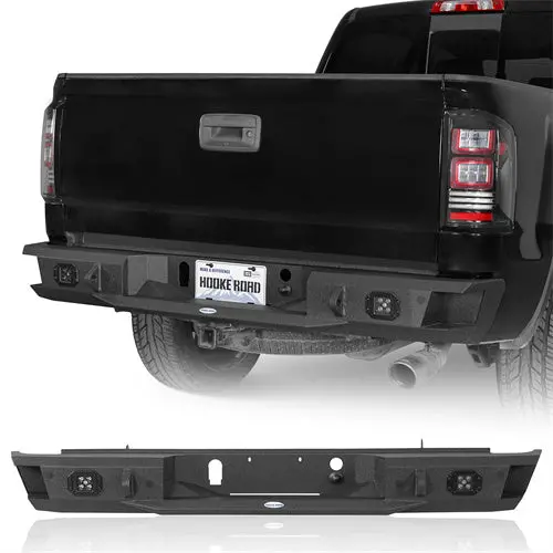 2007-2018 Gmc Sierra 1500 Rear Bumper W/ Led Spotlights - Hooke Road 1