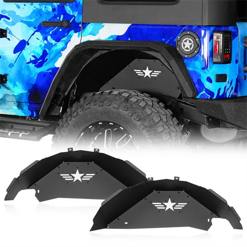 Aluminum Rear Wheel Well Liners (07-18 Jeep Wrangler Jk) - Hooke Road 1