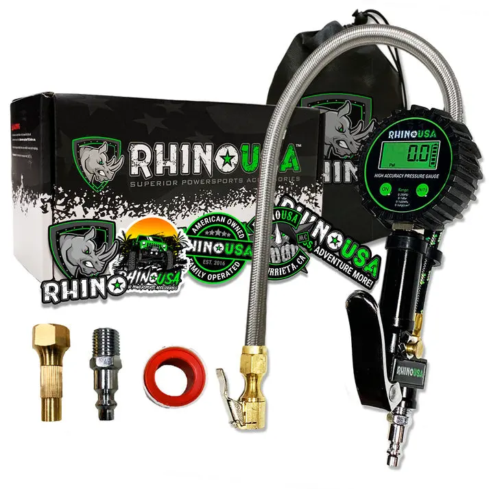 Rhino Usa 200 Psi Digital Tire Inflator Gauge 1
