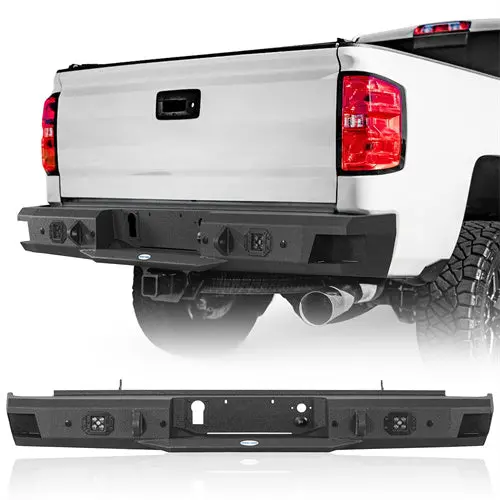2011-2019 Chevy Silverado & Sierra 2500Hd 3500Hd Steel Rear Bumper - Hooke Road 1