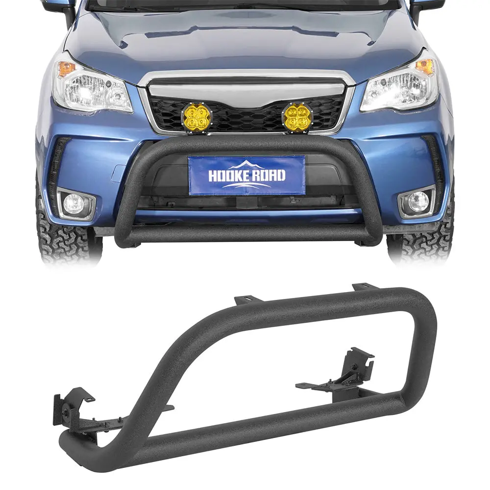 2014-2018 Subaru Forester Steel Front Bumper Guard Bull Light Bar - Hooke Road 1