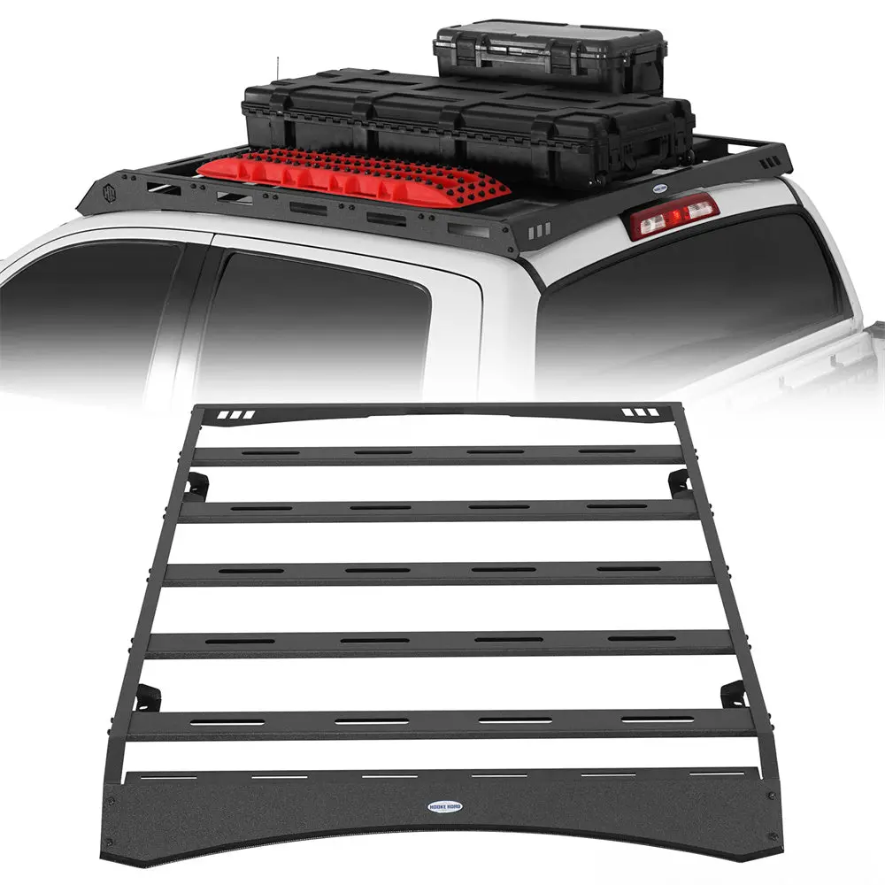 2014-2021 Toyota Tundra Crewmax Roof Rack System With 5 Cross Bars - Hooke Road 1