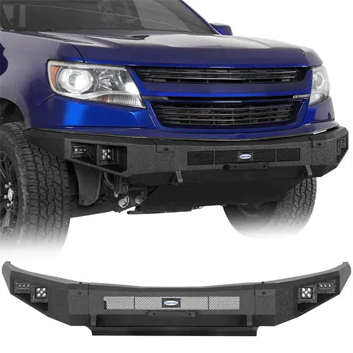 2015-2020 Chevy Colorado Front Bumper W/ Skid Plate (Excluding Zr2 Models) - Hooke Road 1