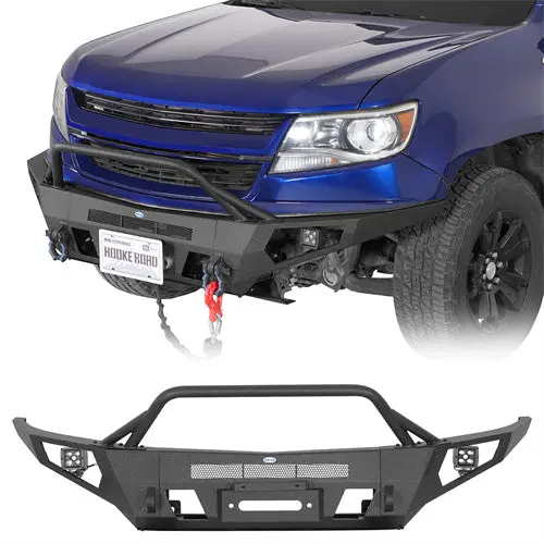 2015-2020 Chevy Colorado Full-Width Front Bumper W/ Winch Plate (Excluding Zr2 Models) - Hooke Road 1