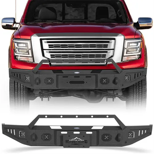 2017-2024  Nissan Titan Front Bumper /Winch Plate (Excluding Titan Xd) - Hooke Road 1