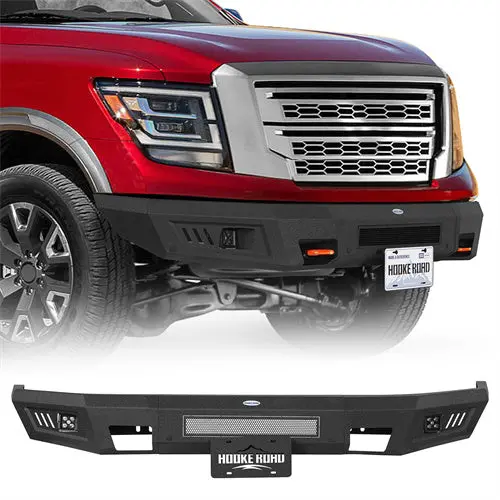 2017-2024 Nissan Titan Front Bumper W/ 22" Led Light Bar (Excluding Titan Xd) - Hooke Road 1