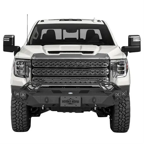 Front Bumper W/ Winch Plate & 4 × Led Lights (20-23 Gmc Sierra 2500Hd/3500Hd) - Hooke Road 2