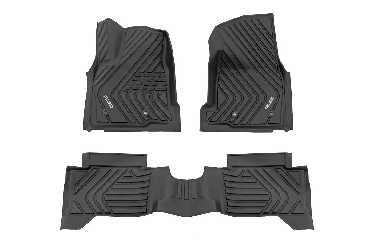Flex-Fit Floor Mats - Front & Rear - Crew - Toyota Tacoma 2Wd/4Wd (2024) 1