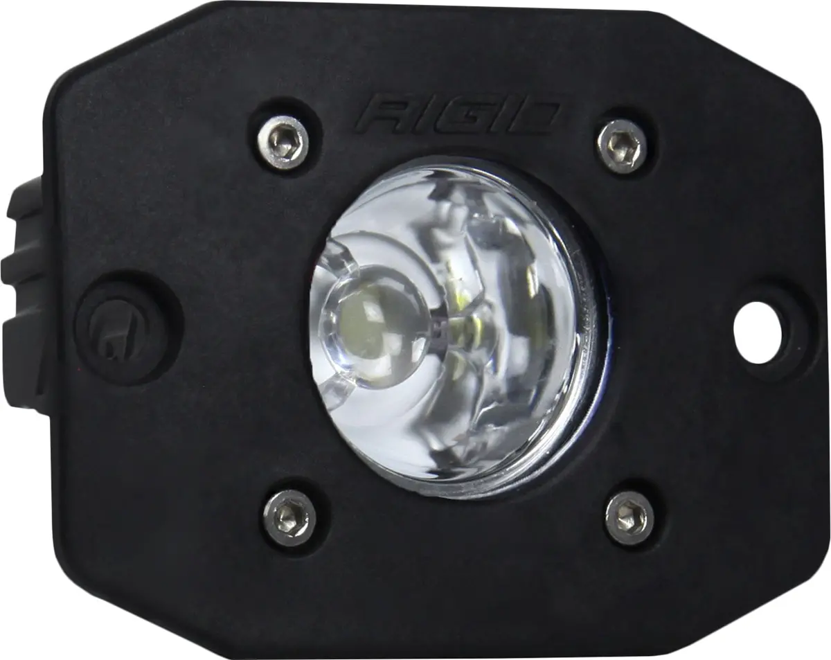 Rigid Ignite Led Light, Flood Beam Pattern, Flush Mount, Black Housing, Single 1