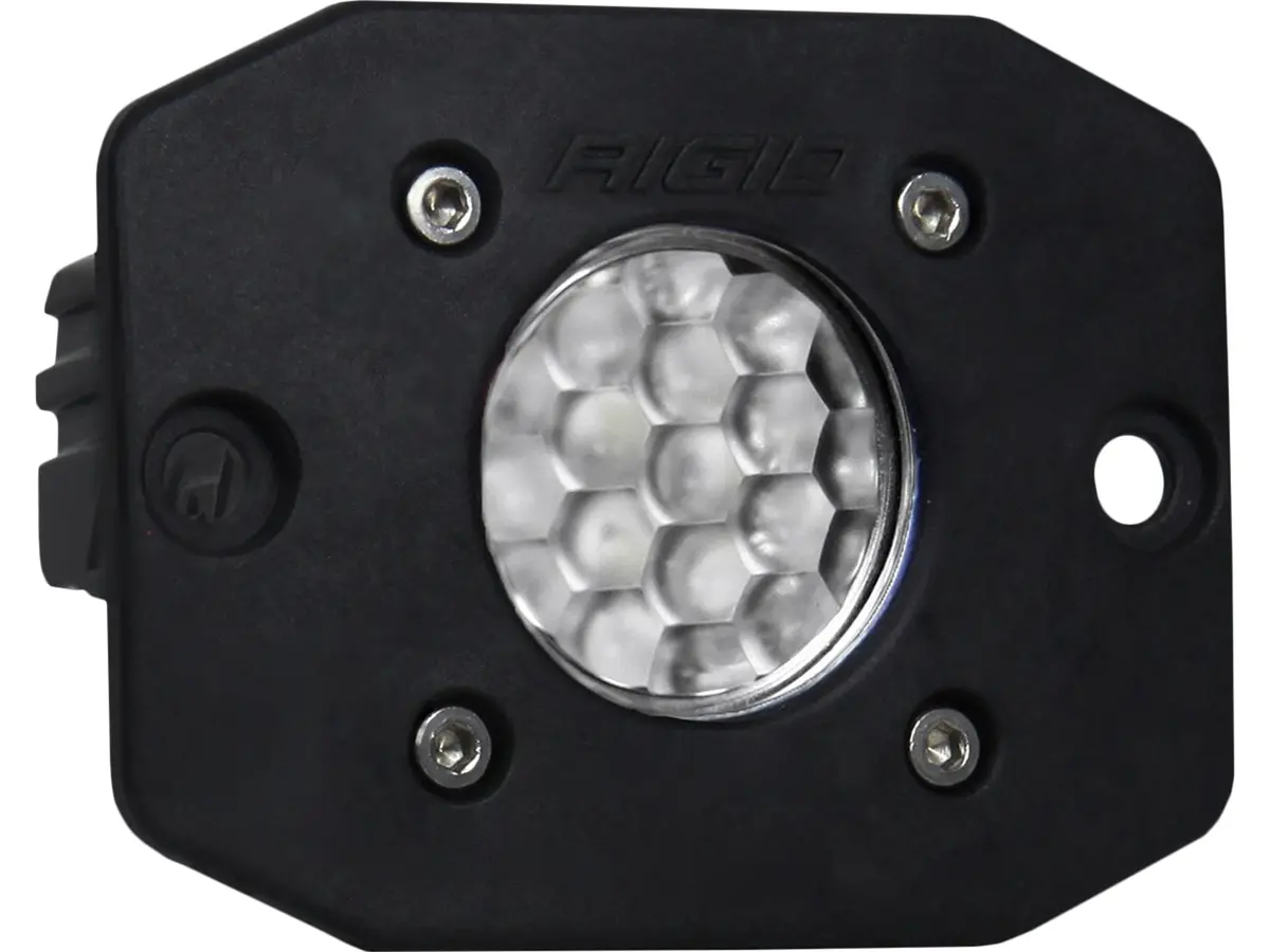 Rigid Ignite Led Light, Diffused Lens, Flush Mount, Black Housing, Single 1