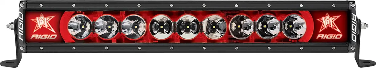 Rigid Industries 220023 Rigid Radiance Plus Led Light Bar, Broad-Spot Optic, 20 Inch With Red Backlight 1