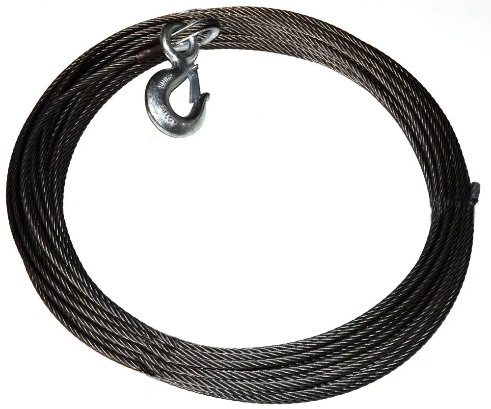 Warn 23674 Wire Rope Assembly 3/8 Inch Diameter X 125 Foot Length 1