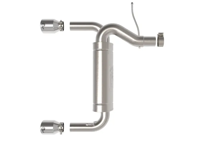 Afe Vulcan 3In 304 Ss Axle-Back Exhaust 2021 Ford Bronco L4-2.3L (T)/V6-2.7L (Tt) W/ Polished Tips 1
