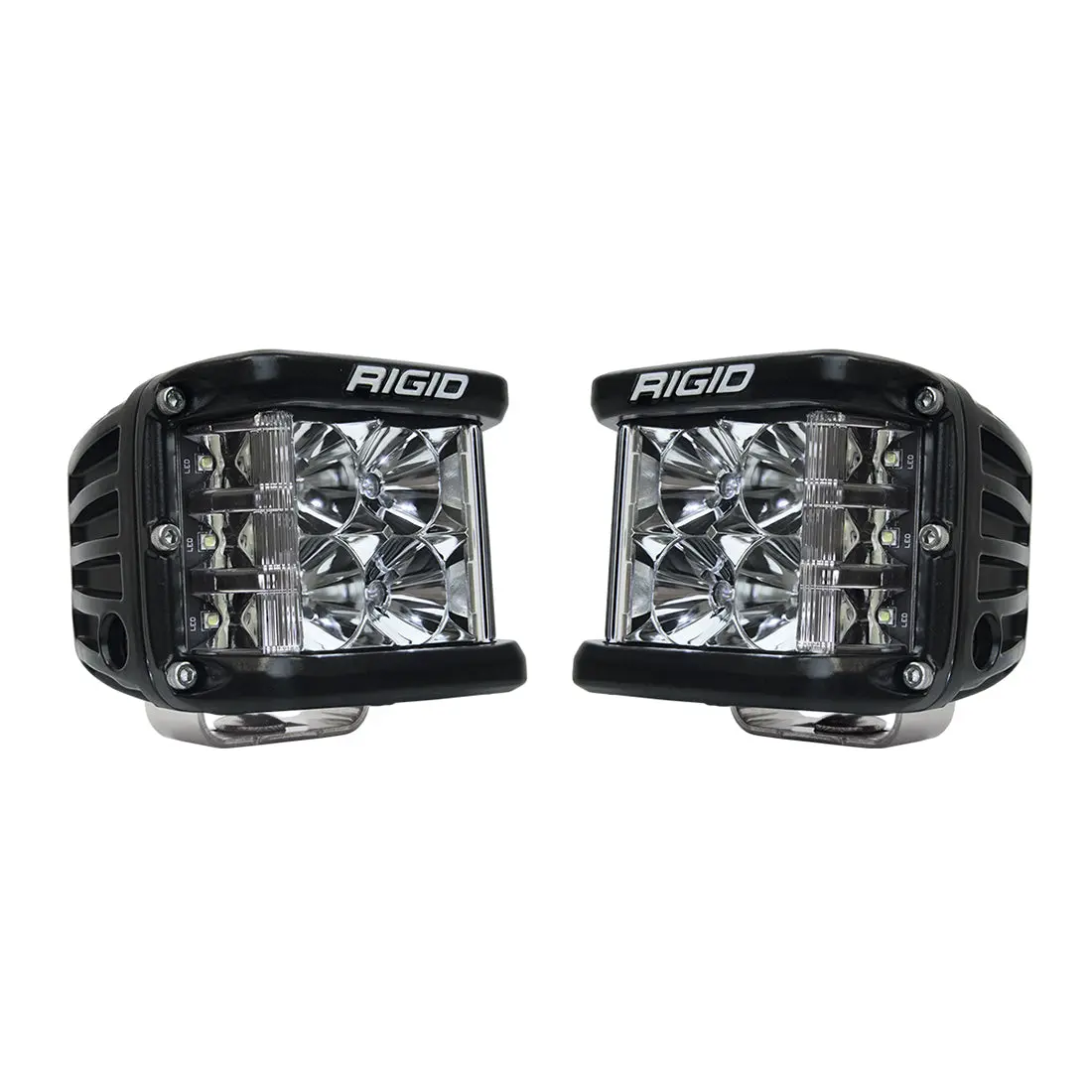 Rigid D-Ss Pro Side Shooter, Flood Optic, Surface Mount, Black Housing, Pair 1