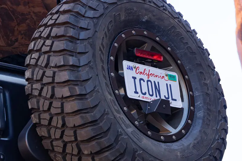 Icon 2018+ Jeep Wrangler Jl License Relocation Kit 1