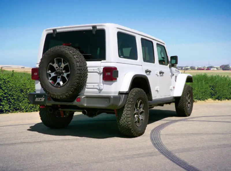 Borla 18-19 Jeep Wrangler Jl/Jlu 2.0L 4Cyl 2Dr/4Dr Axle Back Exhaust S-Type W/ 3.5In Tips - Black 1