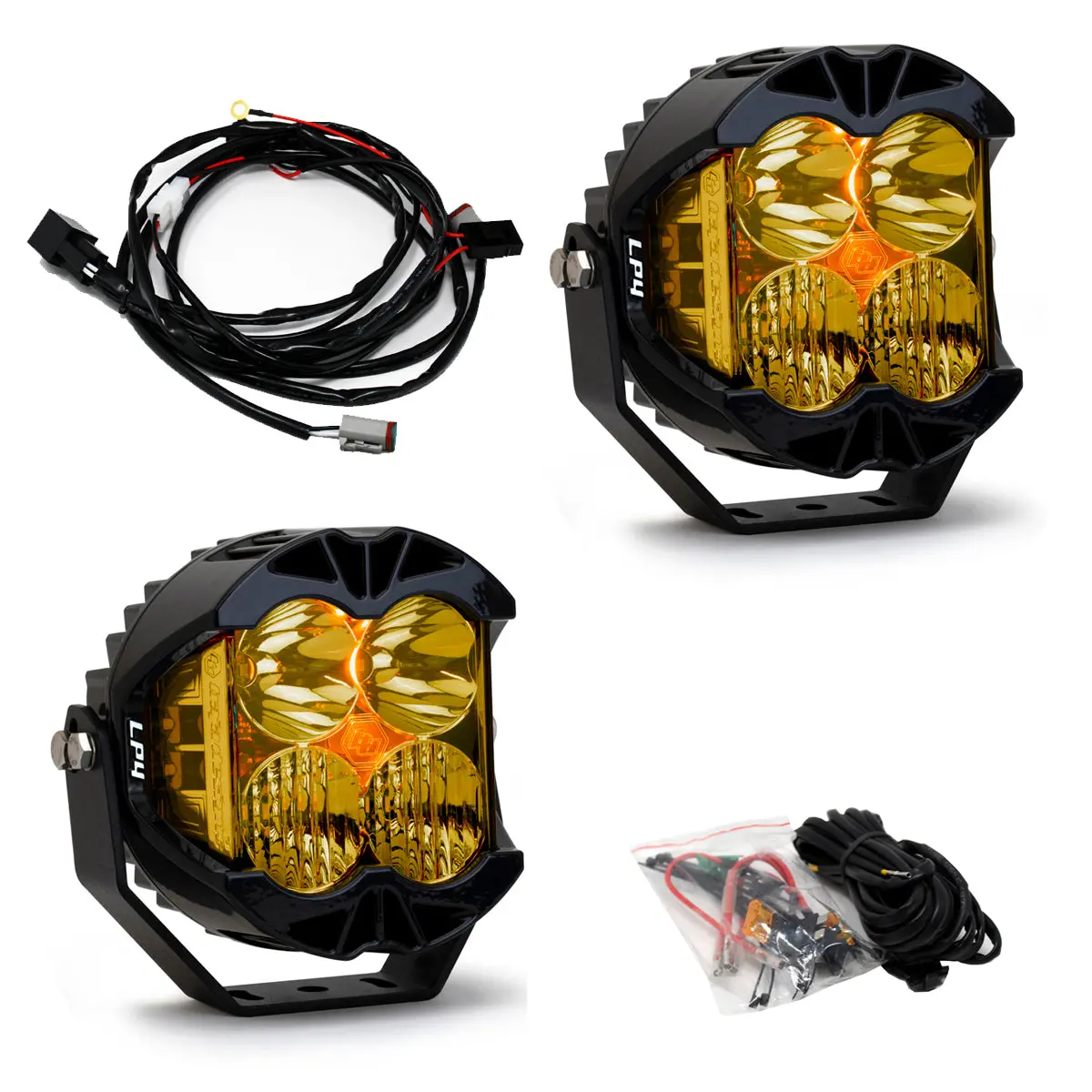 Baja Designs Lp4 Pro Driving/Combo Led Light (Amber) (Pair) 1