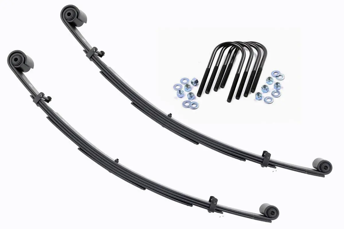 Front Leaf Springs - 2.5 Inch Lift - Pair - Ford Excursion/F-250 Super Duty/F-350 Super Duty 4Wd 1