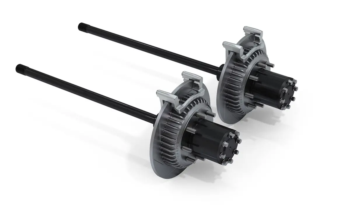07-18 Wrangler Jk Dana 44 Rear Axle 8-Lug Full-Float Conversion & Slotted Big Rotors-32-Spline Teraflex 1