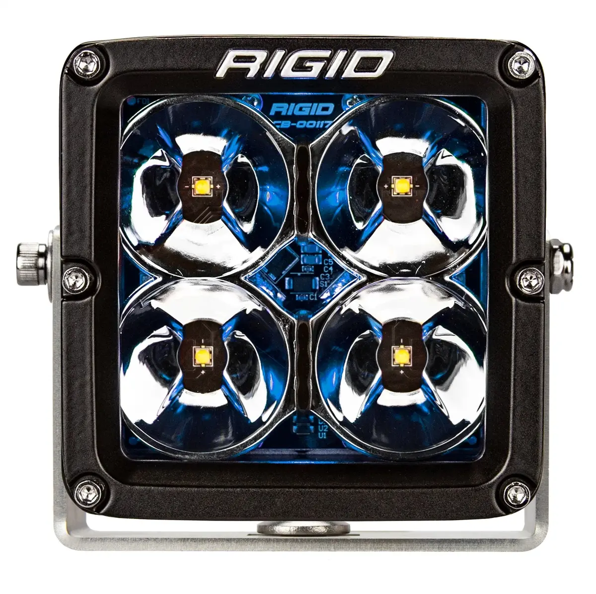 Rigid Industries 32202 Rigid Radiance Pod Xl With Blue Backlight, Surface Mount, Black Housing, Pair 1
