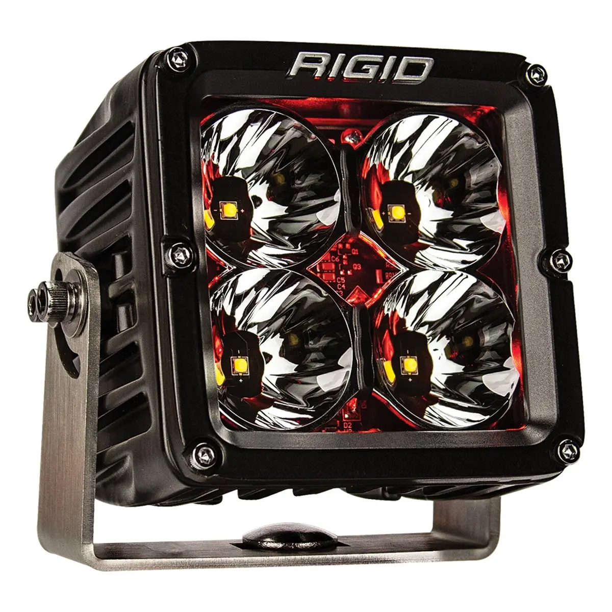 Rigid Industries 32203 Rigid Radiance Pod Xl With Red Backlight, Surface Mount, Black Housing, Pair 1