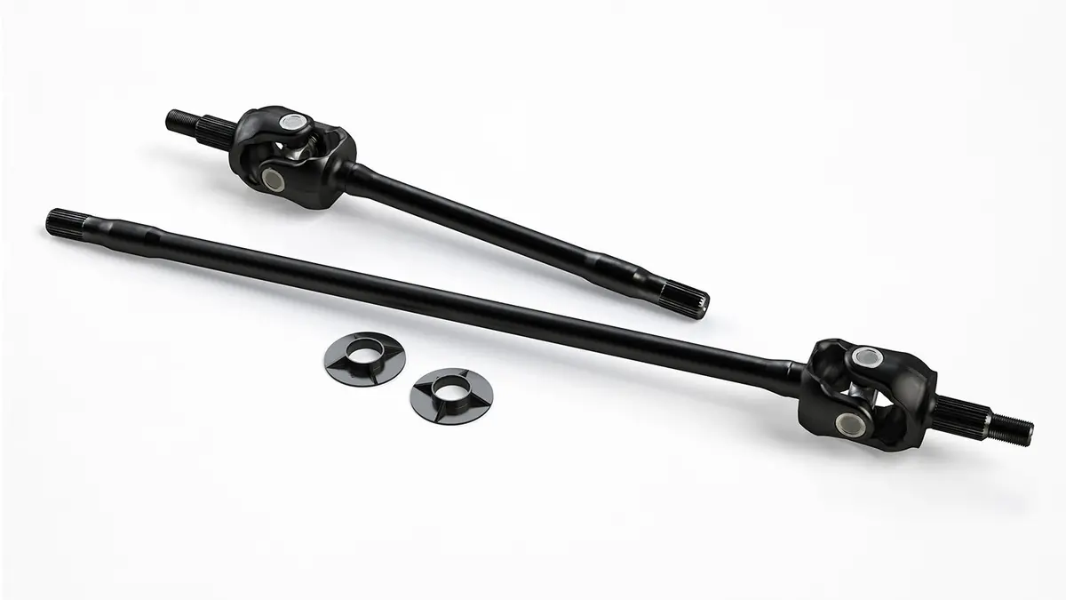 07-18 Wrangler Jk Tera30 Hd Front Axle Shaft Kit W/ Outer Stubs & U-Joints 27-Spline Teraflex 1