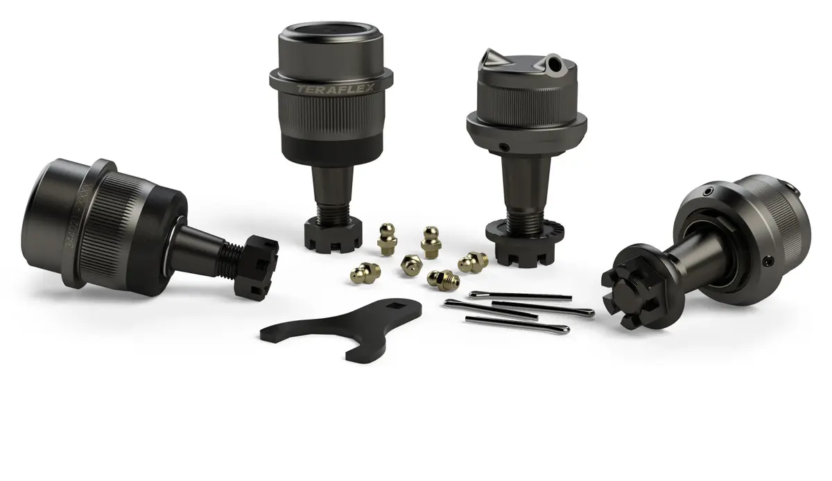 07-18 Wrangler Jk Dana 30/44 Hd Ball Joint Kit W/ Knurl Upper & Lower Set Of 4 Teraflex 1