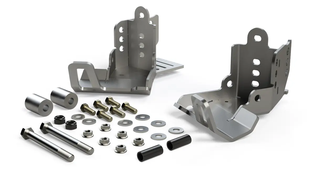 Jk: Falcon Hd Shock Skid Plate Kit Rear 1