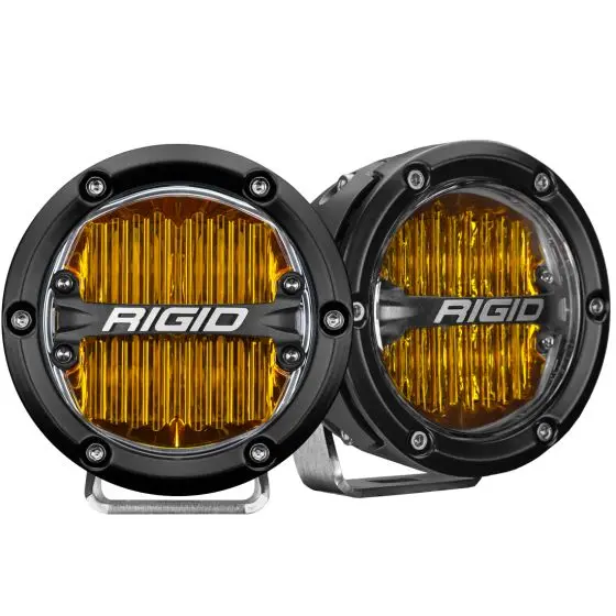 Rigid 360-Series Pro Sae Fog Yellow Pair 1