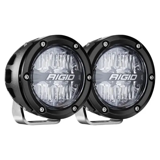 Rigid Industries 36401 360-Series 4" Off-Road Lamp, Drive Beam, Rgbw Backlight, Set/2 1